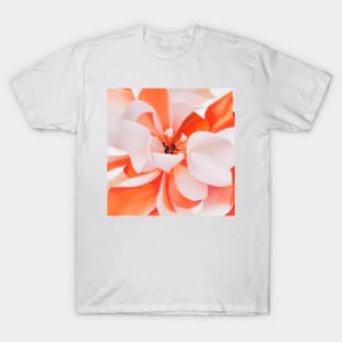 Orange and White Flower T-Shirt